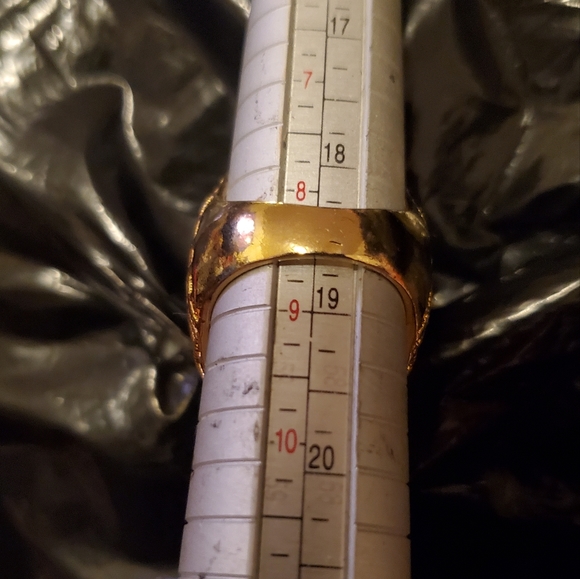 Large Estate Gold Plated Fashion Dome Open Basket Weave Ring - Size 8 New READ⬇️ - Picture 9 of 9